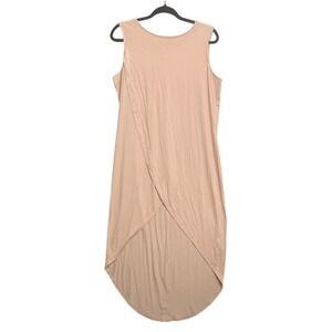 G by Giuliana High-Low Wrap Dress Womens Large Blush Pink Comfort Lounge Casual
